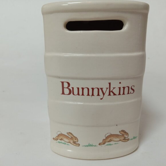Bunnykins Royal Doulton Child's COIN SAVINGS BANK Peter Rabbit Book w/ Box - Picture 7 of 16